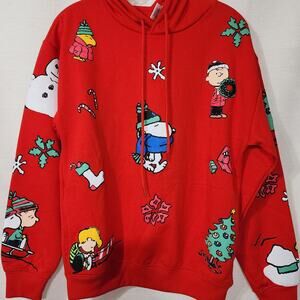 Snoopy and Friends christmas hoodie men's size small